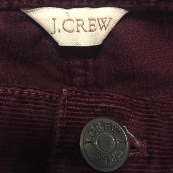 Final Markdown ~ J.Crew Burgundy / Maroon Corduroy Pants, Size 28 - Picture 2 of 3